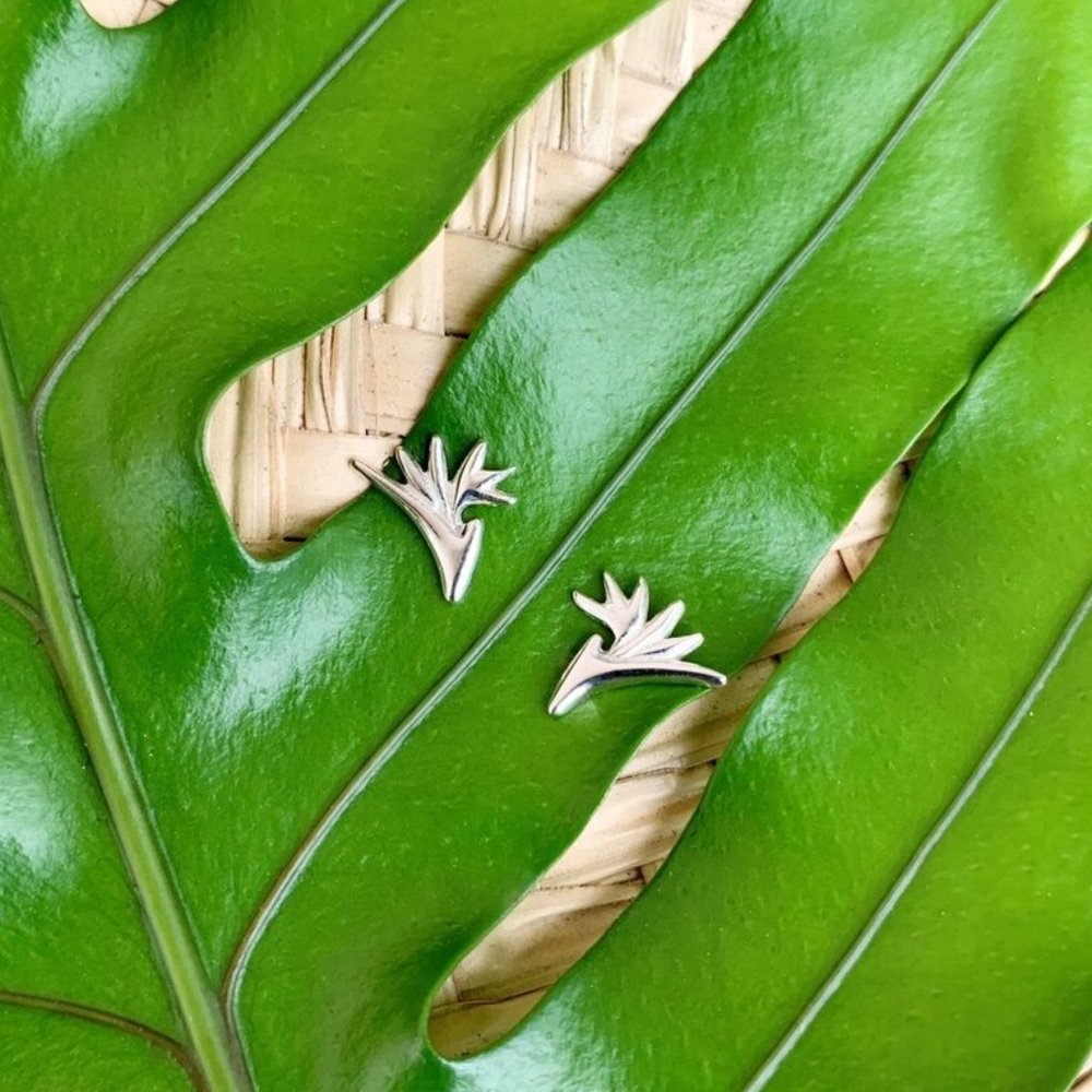 Bird of Paradise Flower Studs